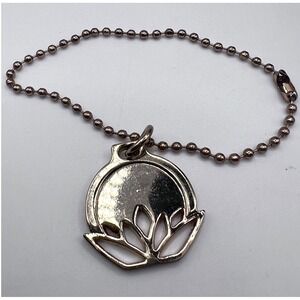 Big Buddha Lotus Charm Bracelet Gold‎ Tone Ball Chain 6"